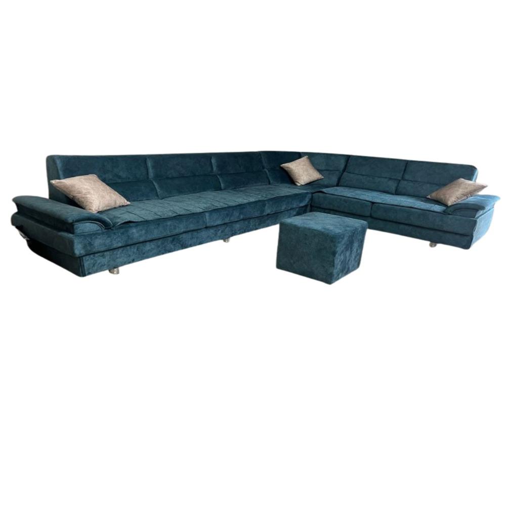  L corner regular fabric sofa set 