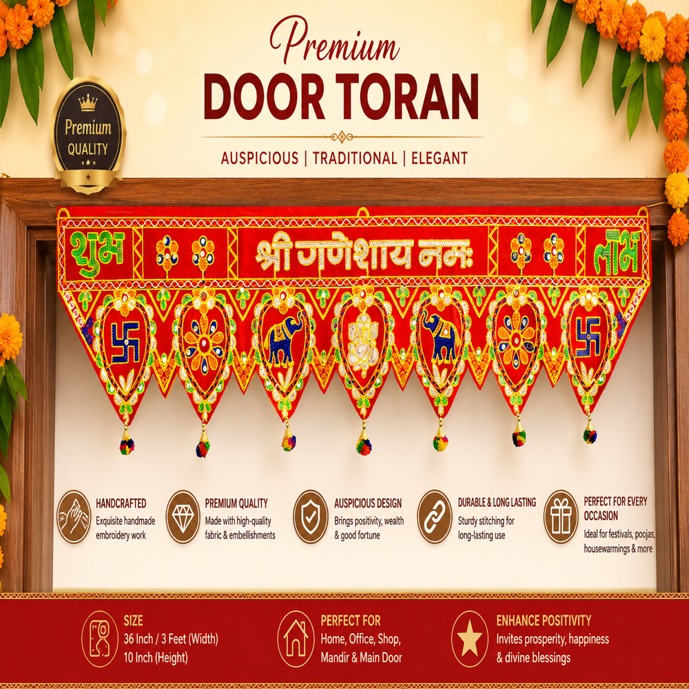 KRISHNA HANDLOOM Premium Decorative Festival Temple Hanging  Z 10