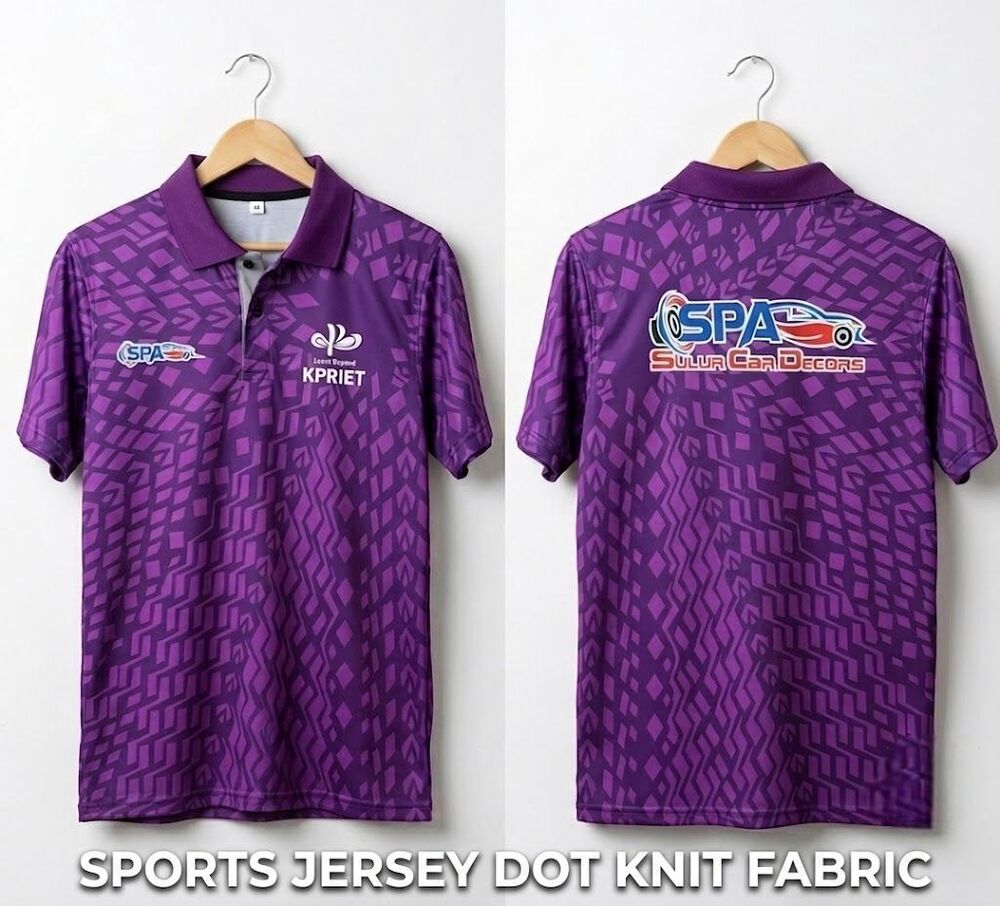 Dot Knit Fabric Sports T-Shirt