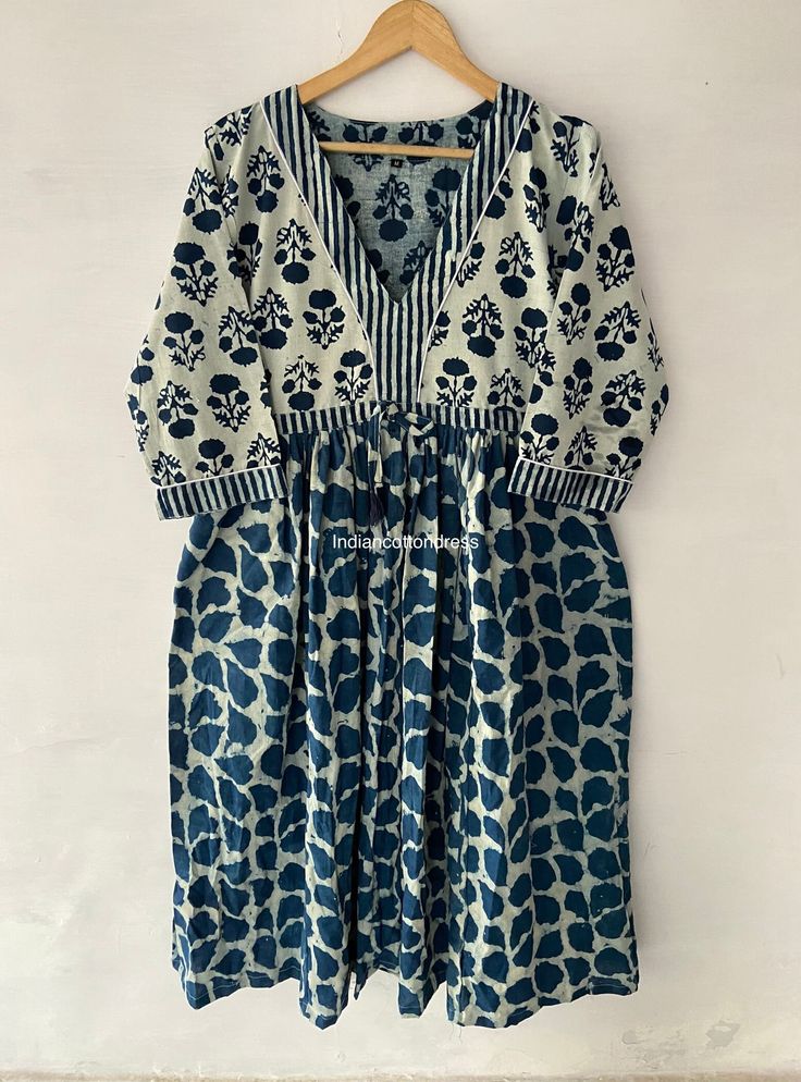 Sky Blue Ladies Dress