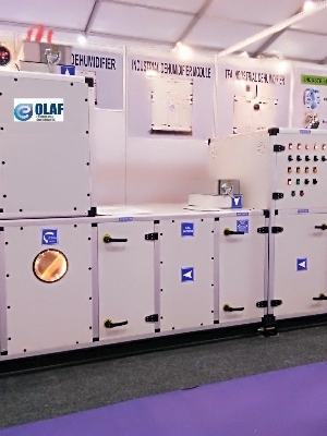 Dehumidifier Design For Pharma Industry - SS304 Stainless Steel, 450W, 2500 CFM | Desiccant, Modular Structure, Floor Mounted, Filter Included