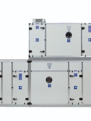5.5 TR Double Skin Air Handling Unit - Powder Coated Frame, PUF Insulated Panels, 4 Row DX Coil, Multi-Stage Filtration