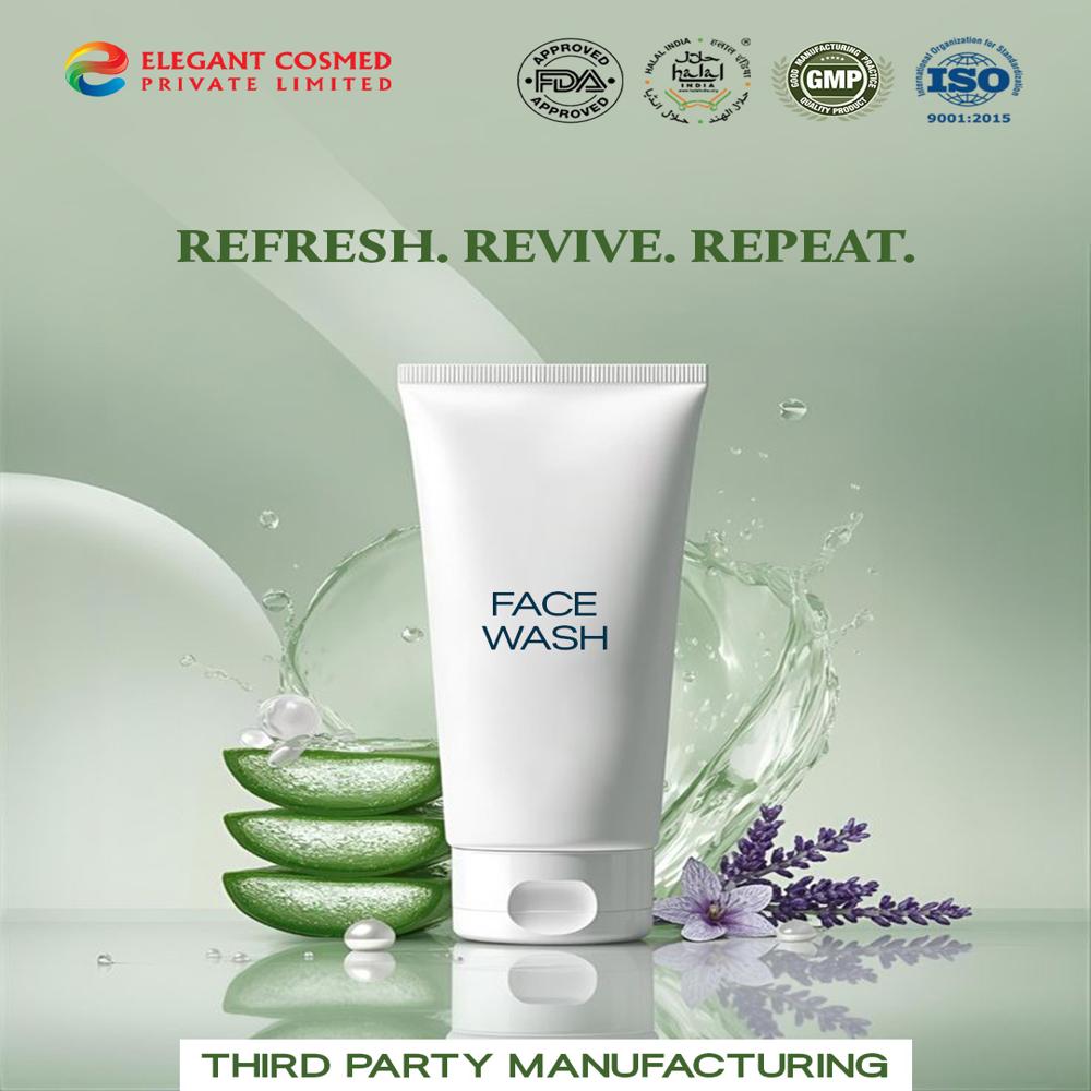 Aloe Vera Face Wash Hydrating & Refreshing Cleanser Third Party Manufacturing