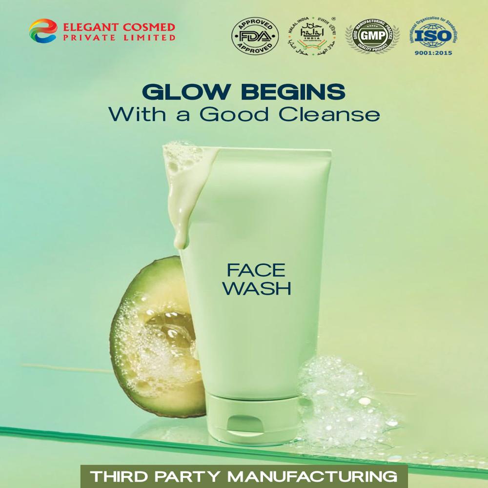 Aloe Vera Face Wash Hydrating & Refreshing Cleanser Third Party Manufacturing 