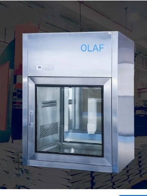 SS Static Pass Box - SS 304 Stainless Steel, Matte Satin Finish, Double Door, Electromagnetic Interlocking, Clear Acrylic View Panel