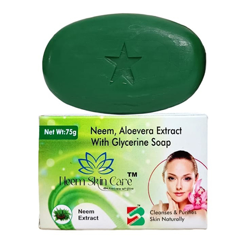 Neem Aloevera Extract With Glycerine Soap
