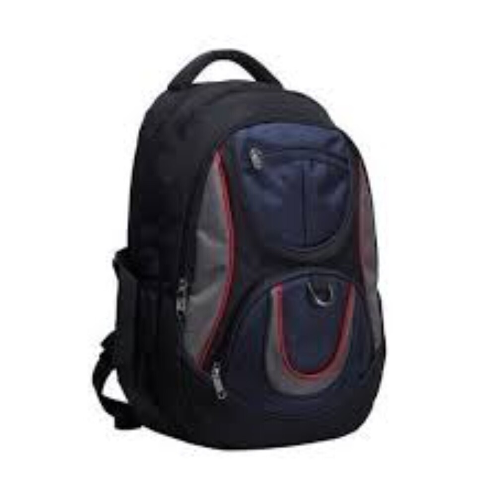 Splener Polyester School Bag - Color: Black And Blue