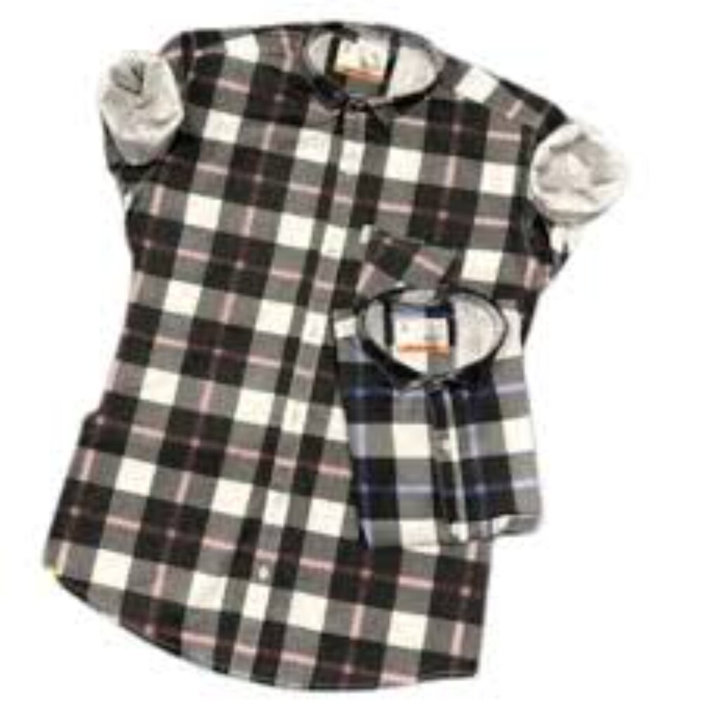 Half Sleeveless Shirt - High-quality Cotton Blend, Customizable Sizes , Unique Multicolor Print Design , Washable For Easy Maintenance