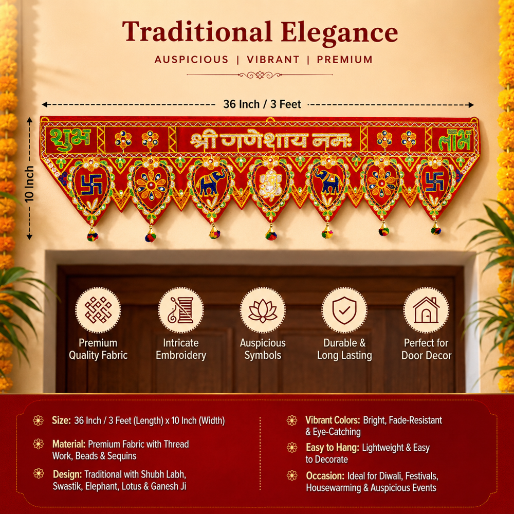 KRISHNA HANDLOOM Attractive Decorative Traditional Festival Decor Z 14