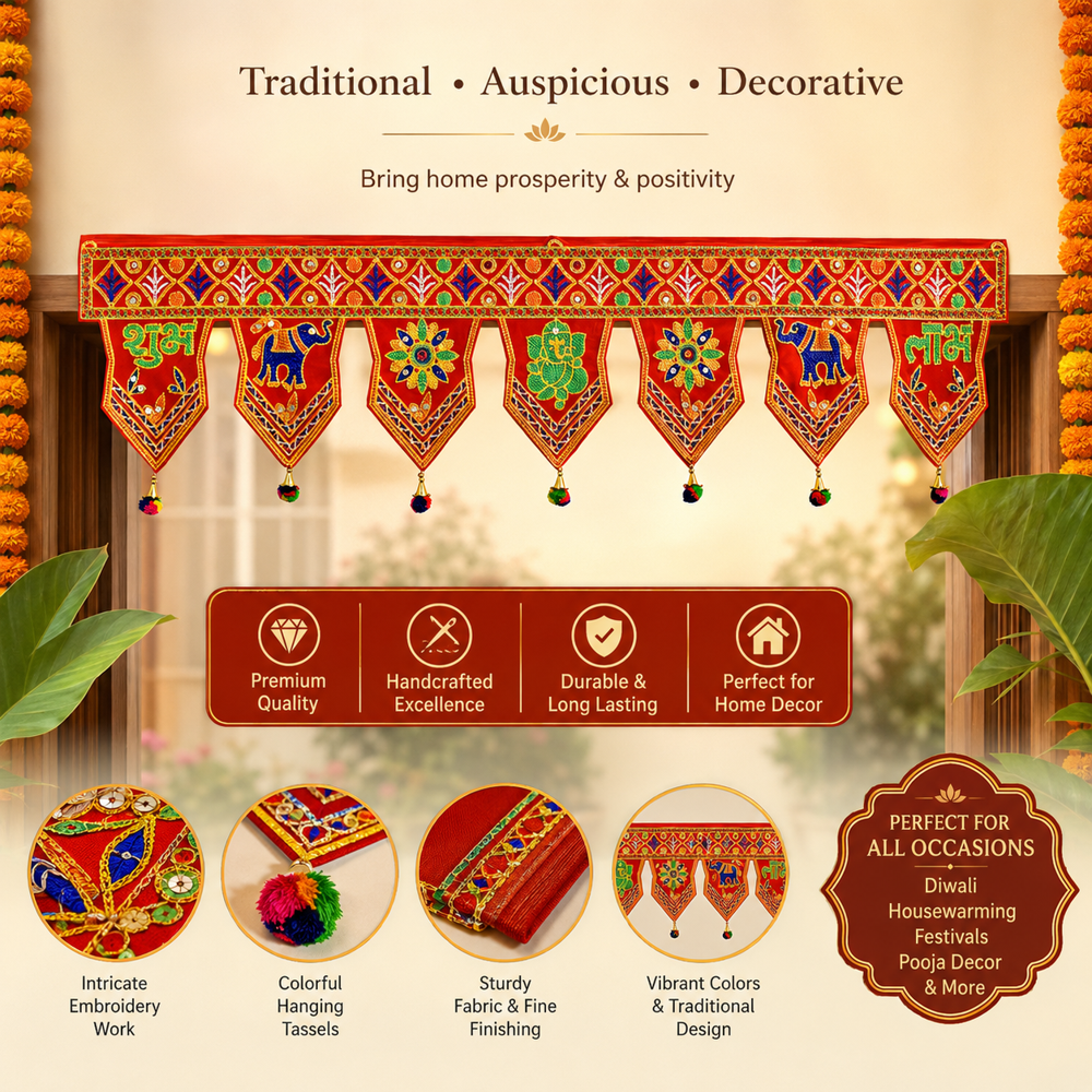 KRISHNA HANDLOOM Premium Decorative Indian Temple Festival Art  Z1 - 4