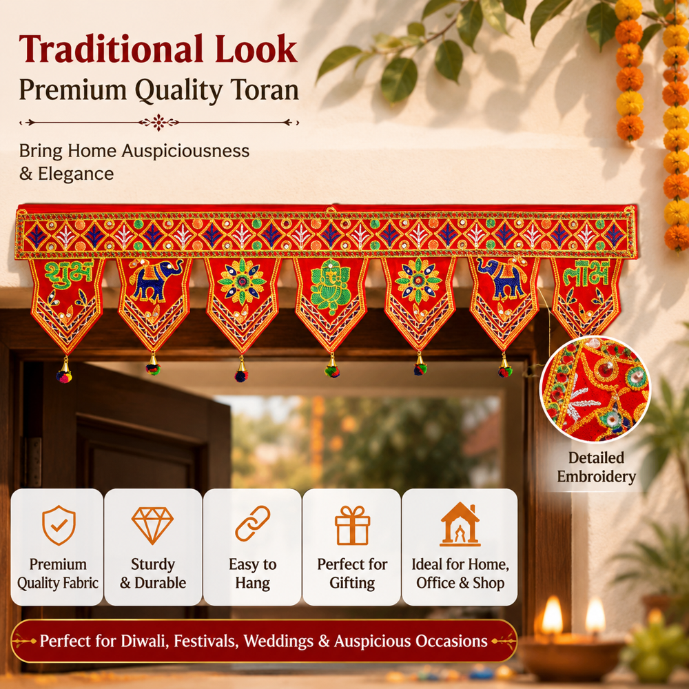 KRISHNA HANDLOOM Premium Decorative Indian Temple Festival Art  Z1 - 4