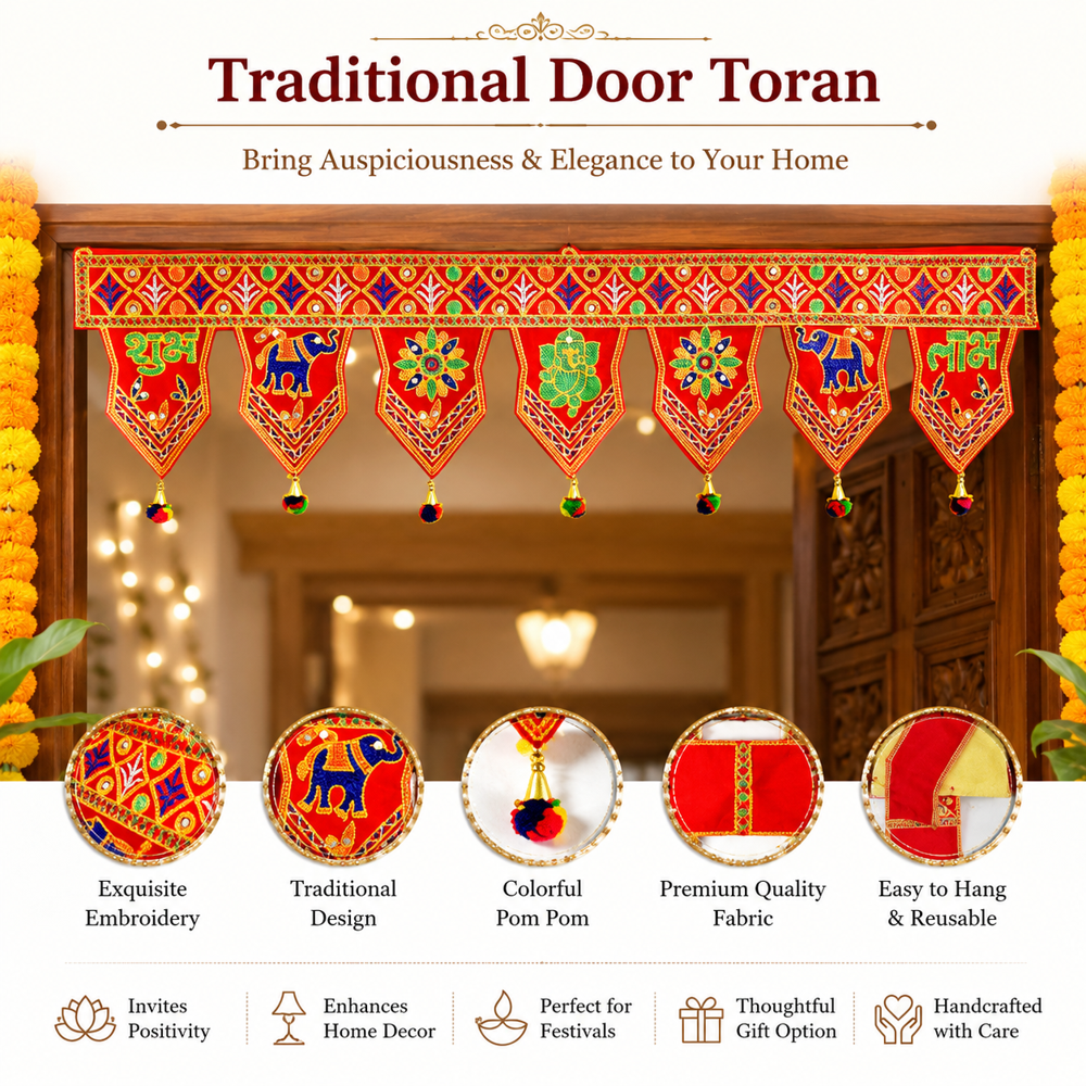 KRISHNA HANDLOOM Traditional Decorative Entrance Wall Decor Z1 - 5