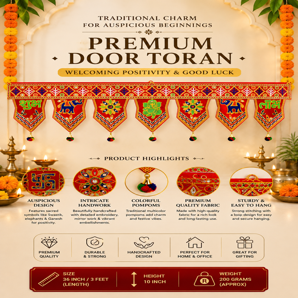 KRISHNA HANDLOOM Attractive Decorative Door Entrance Wall Art Z1 - 8