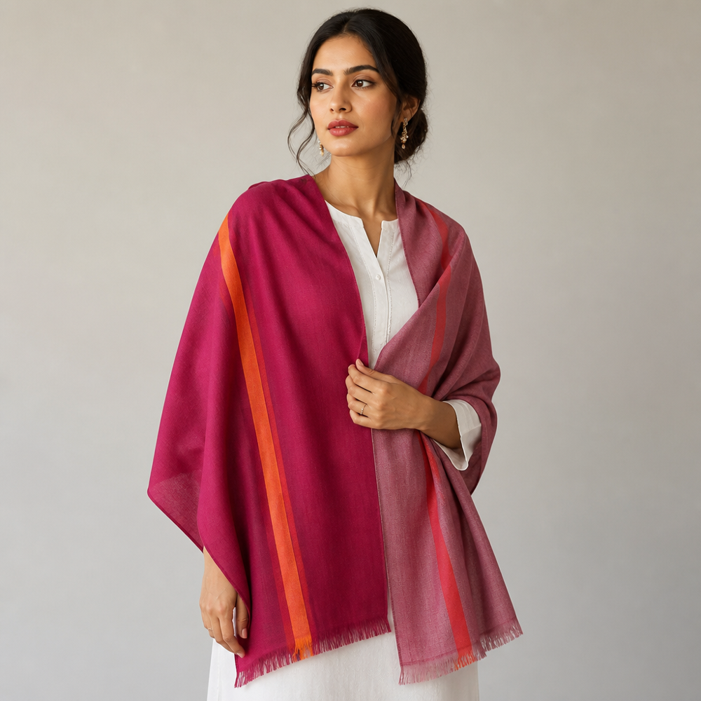 Pure Wool Multi Box And Check  Stoles