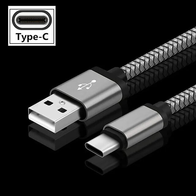 Voltrexon 45w Type C Data Fast Charging Braided Cable Support PD Dash Supervooc Dash