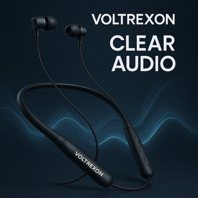 Voltrexon Wireless Headphones with Mic Deep Bass 10mm