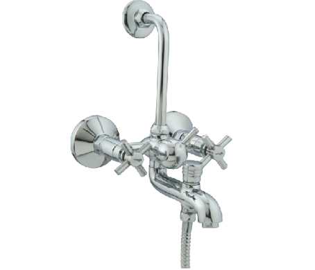Triple Function Wall Mixer - Color: Silver