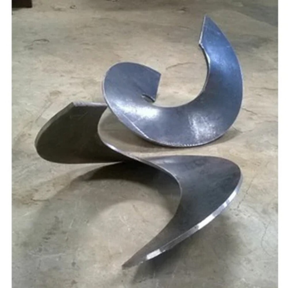 Cast Iron Auger Flight Bending