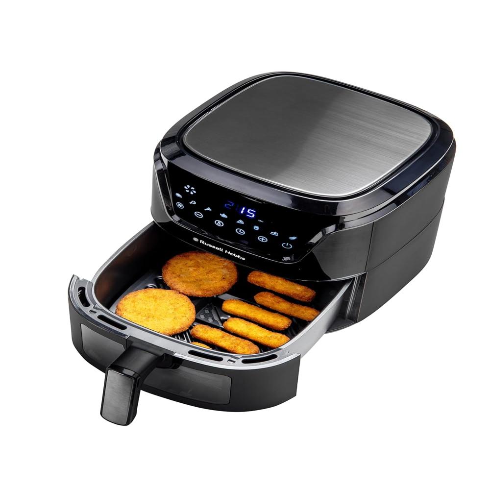 Russell Hobbs Sizzle Air RAF5500 5.5L 1350W Digital Air Fryer | 8-in-1 Pre-Set Programs
