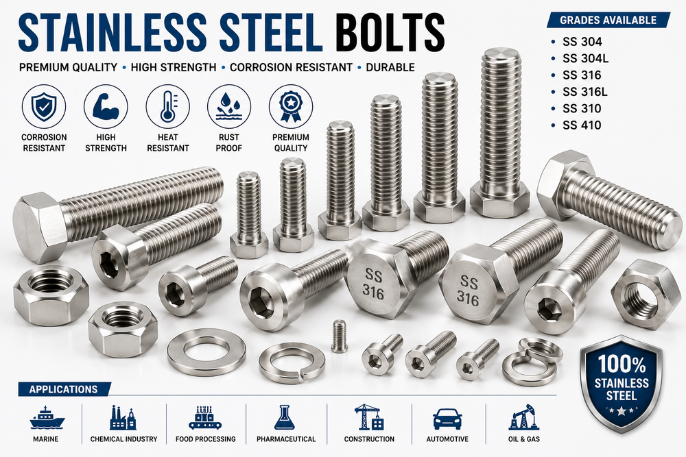Stainless steel bolts