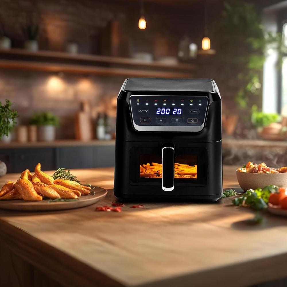 Russell Hobbs Sizzle Air RAF8000 1700W 8L Digital Air Fryer | 8-in-1 Pre-Set Programs | Rapid Air Circulation 
