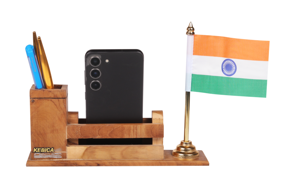 wooden pen stand