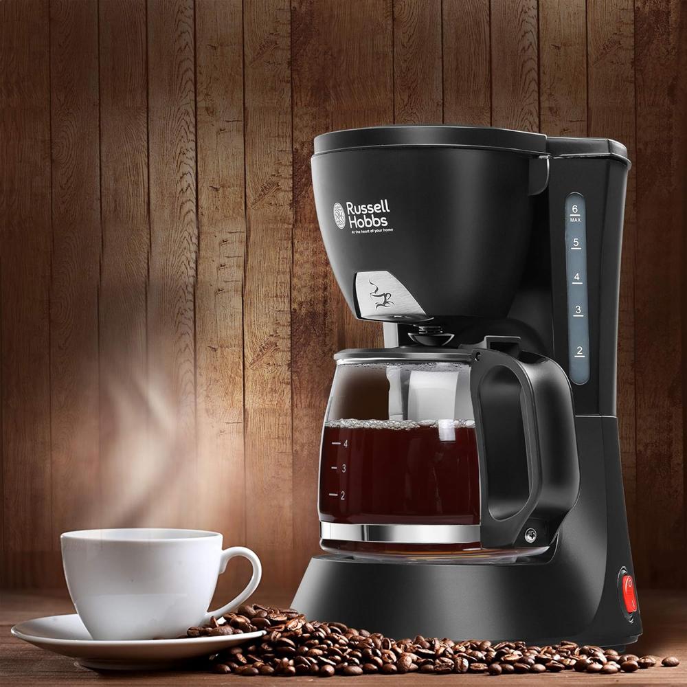 Russell Hobbs RCM60-700 Watt Drip Coffee Maker with Carafe and Permanent Filter (2 Year Manufacturer Warranty)