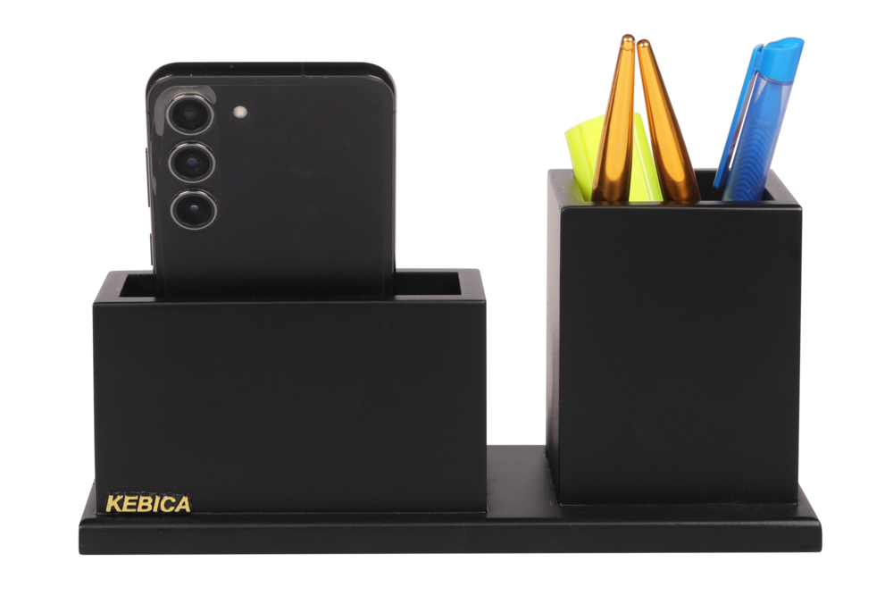 wooden pen stand