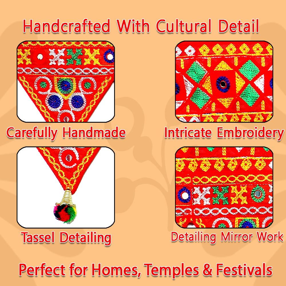 KRISHNA HANDLOOM L Shape Door Toran for Home Decoration A 1