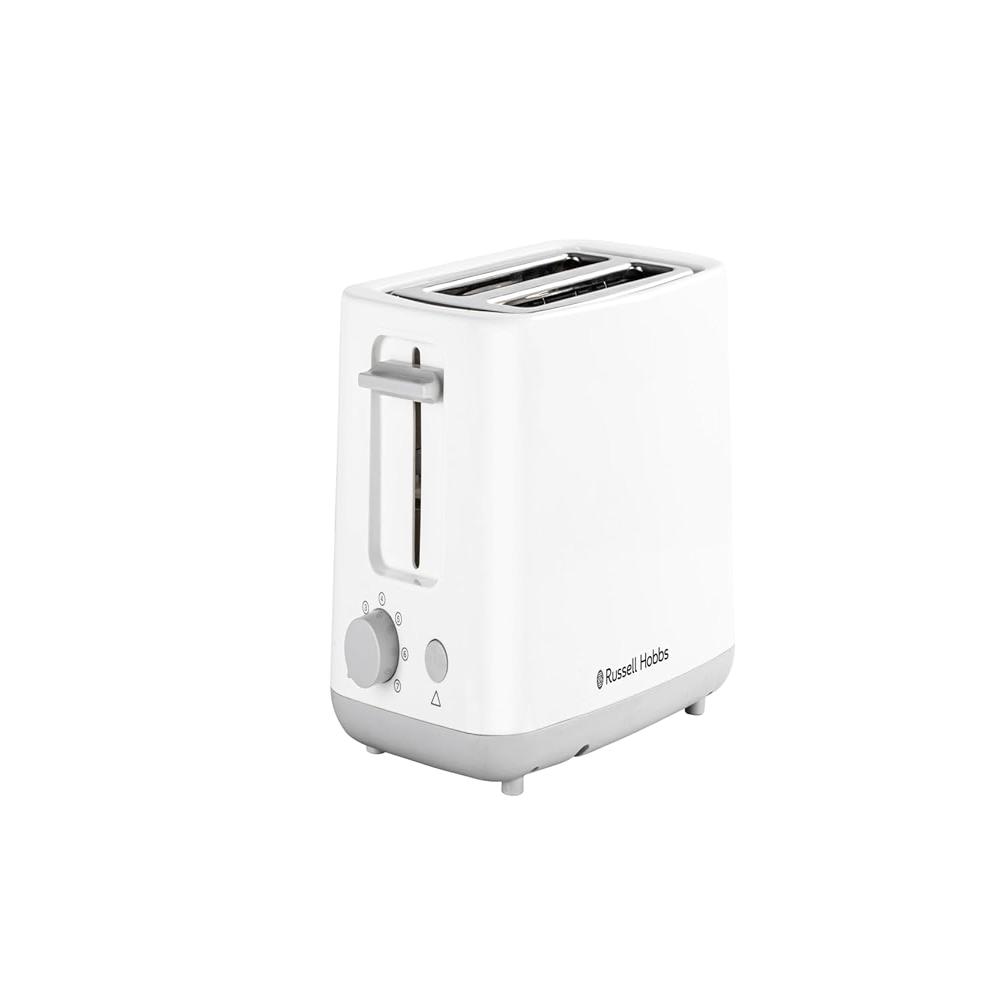 Russell Hobbs 16600 2-Slice Pop Up Toaster | 700 Watts Power | Inbuilt Bun Warmer | Variable Browning Control (7 Settings) | Anti-Jam, Pop-Up & Cancel Functions Removable Crumb Tray | 2-Year Warranty