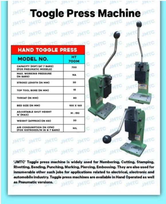 SAP-25 Exacta Series Hand Operated Toggle Press