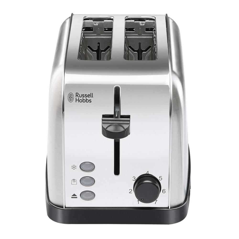 RussWatt Premium Stainless Steel 2 Slice Automatic Pop-Up Toaster