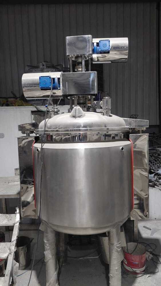 Ointment Plant - Stainless Steel, Custom Capacity 50-1000 L, Silver | Jacketed Heating & Cooling, Variable Speed Agitator, Cip/sip Compatible, Digital Control Panel