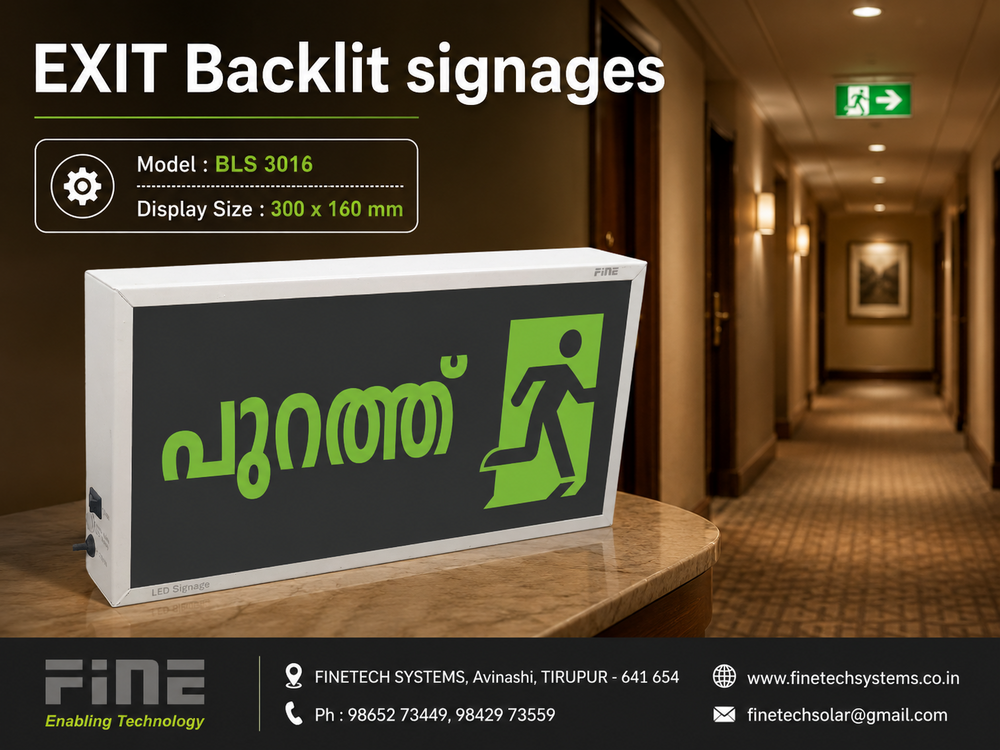 EXIT Evacuation Signs - Multi languages 3016