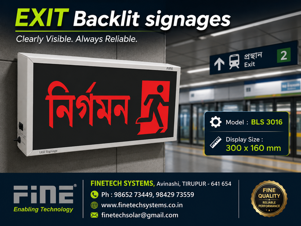 EXIT Evacuation Signs - Multi languages 3016