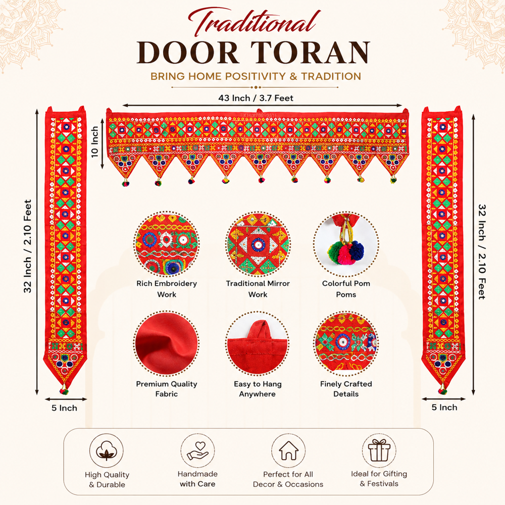 KRISHNA HANDLOOM Festival Toran for Home Decoration A 6
