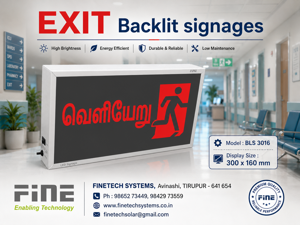 EXIT Evacuation Signs - Multi languages 3016