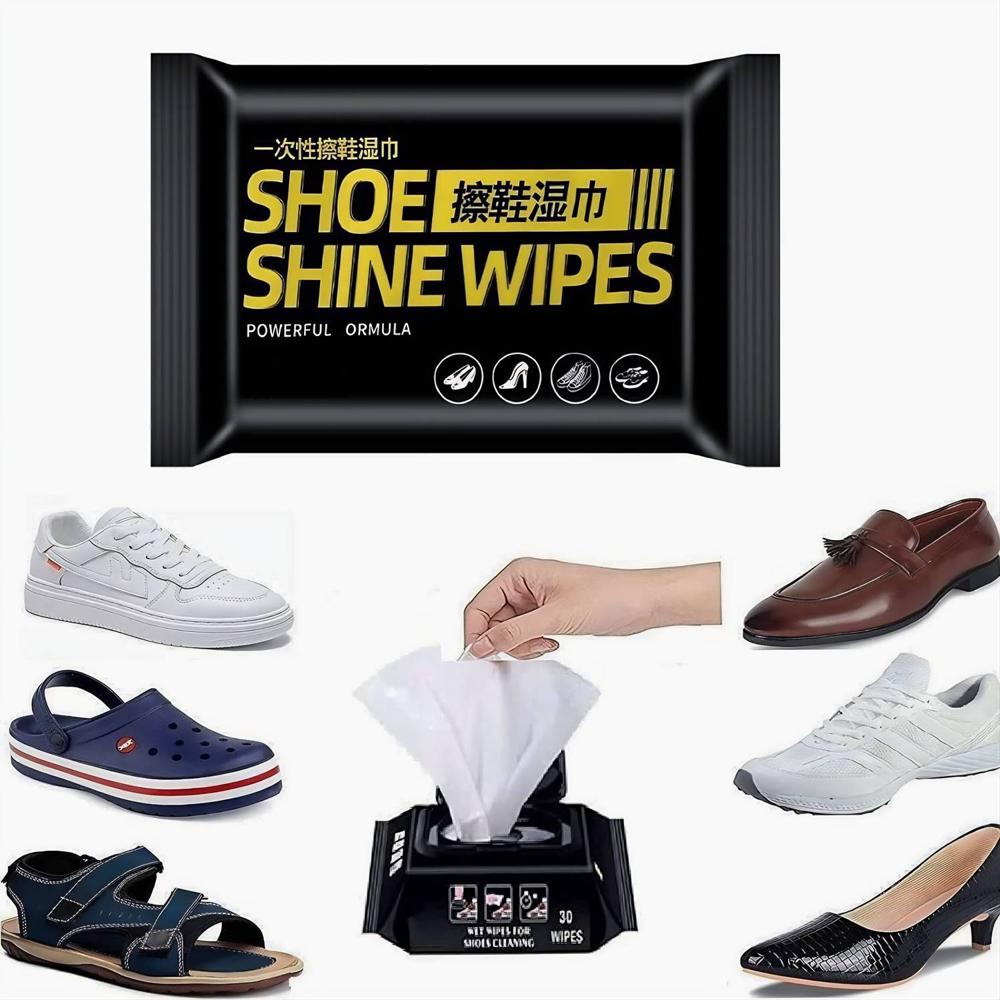 Shoe shine wipes