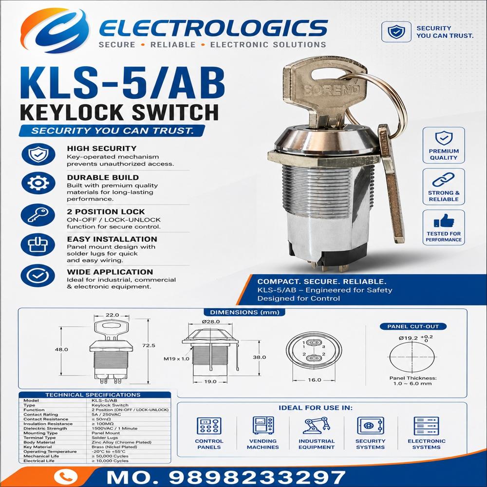 KLS-5 A/B Keylock Switch