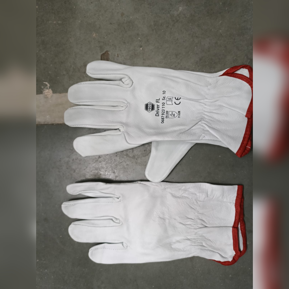  Crome Driving Leather Hand Gloves