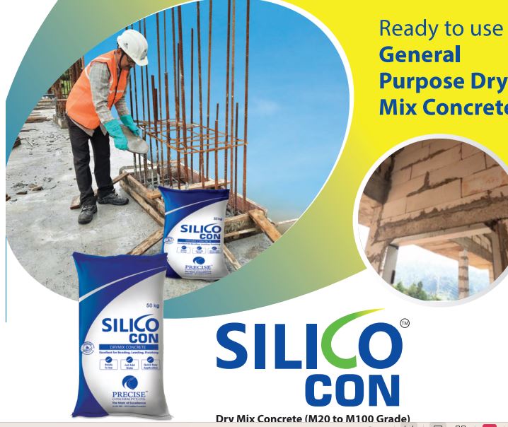 Dry mix concrete