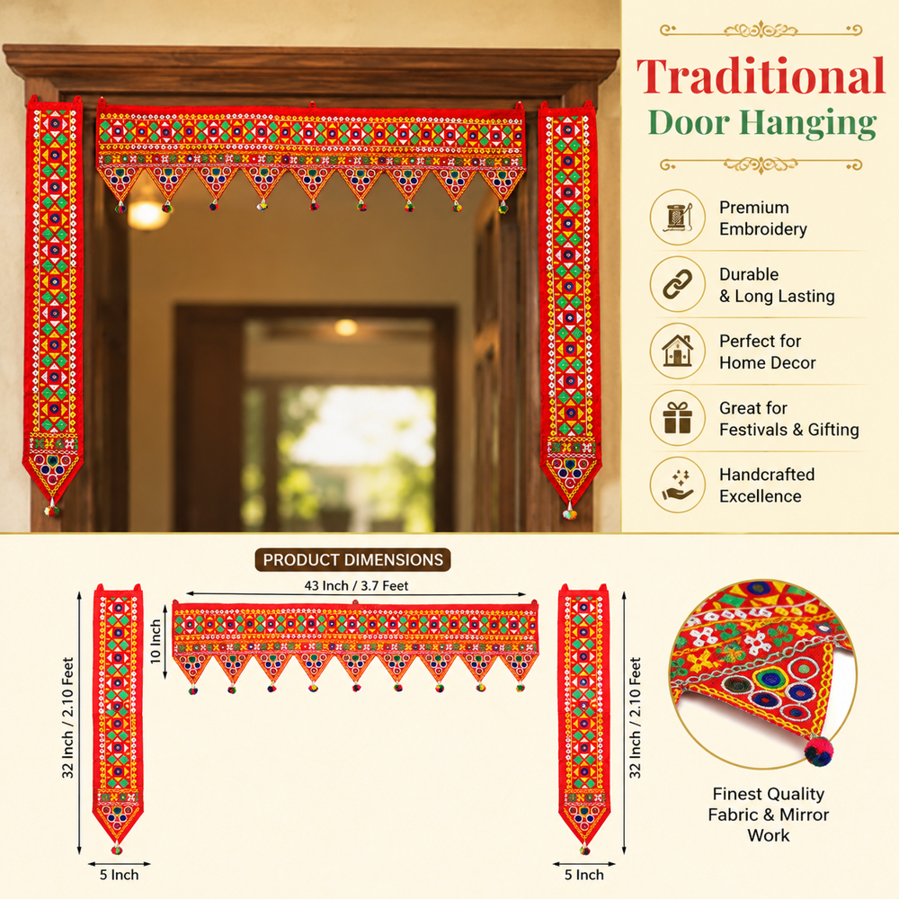 KRISHNA HANDLOOM Decorative Bandarwal for Main Door Decor A 17