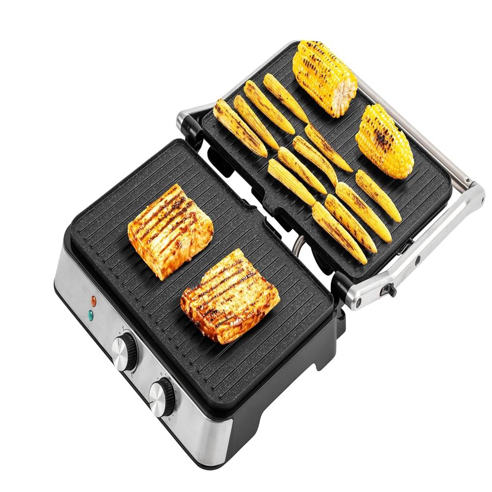 Russell Hobbs Grillmaster Slice Electric Grill Sandwich Maker|Full Flat Toaster Griller