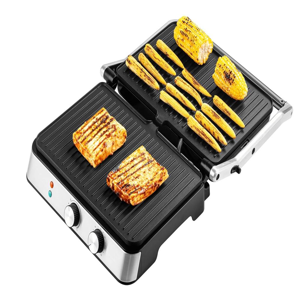 Russell Hobbs Grillmaster Slice Electric Grill Sandwich Maker|Full Flat Toaster Griller