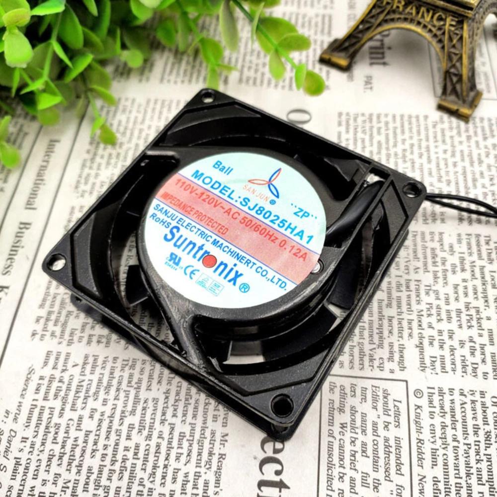SUNTRONIX SJ8025HA1 110/120V AC 0.14A 8025mm Ball Bearing Industrial Axial Cooling Fan