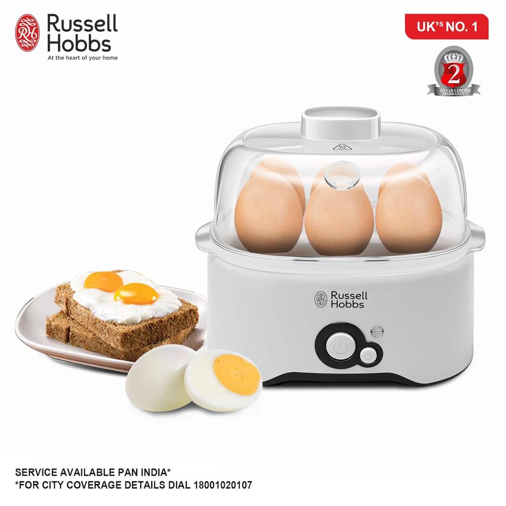 300-watt Fully Automatic Egg Cooker - Color: White