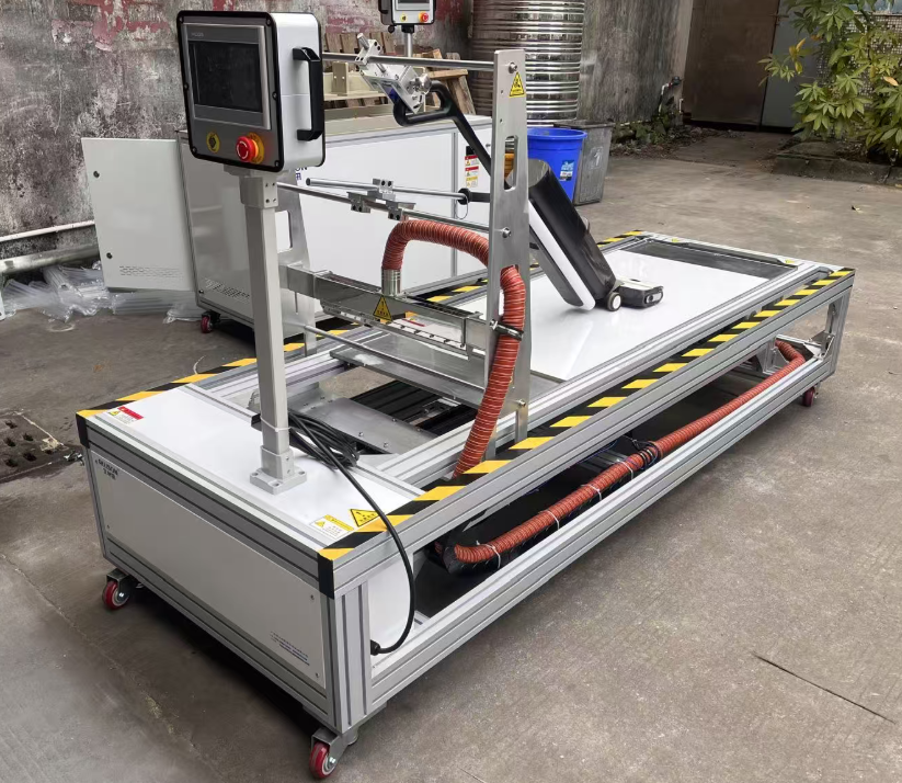 Mobile Floor Scrubber Aging Life Test Equipment - Aluminum Alloy Frame, 2200x1020x1460mm, PLC Control, Multi-Parameter Data Recording