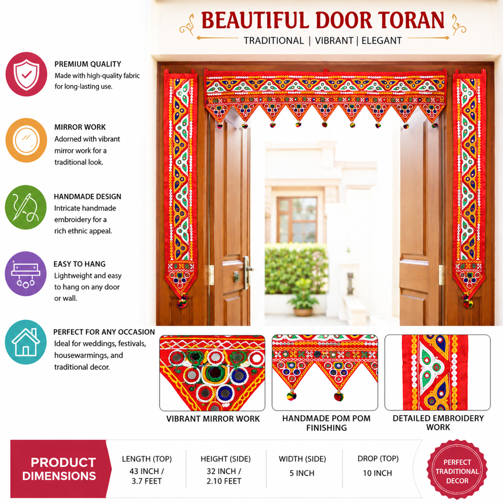 KRISHNA HANDLOOM Festival Toran for Festival Decoration B 3