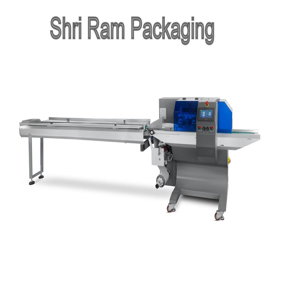 Automatic Horizontal Flow Wrap Machine 3 Servo - Application: Suitbale For Hardware Item Bakery Item Packing Soap Packing