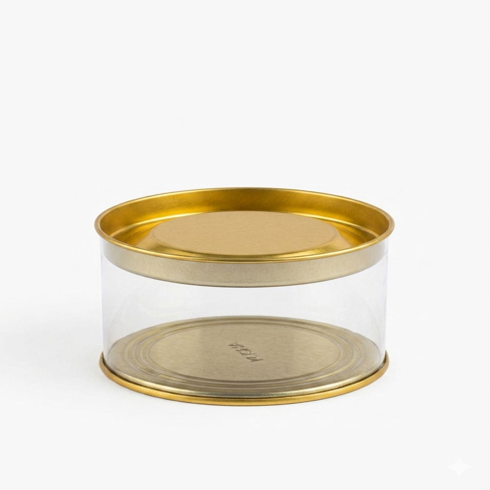 Tin Lid Jar - Color: Transparent